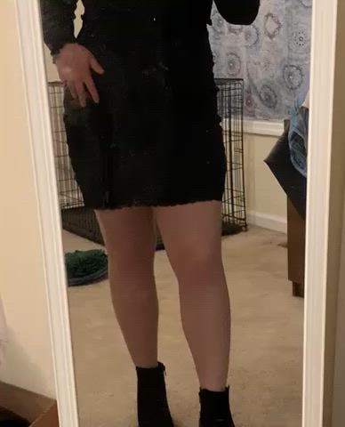 love a thigh high no panty combo when i go out