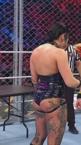 Rhea Ripley's ass falling out at WarGames