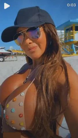Big Tits Bikini Boobs Cleavage Fake Boobs Fake Tits Latina MILF Peruvian clip