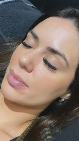 Brazilian Brown Eyes Brunette Dani Facial Labia Tease clip