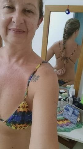 gilf natural tits wife clip