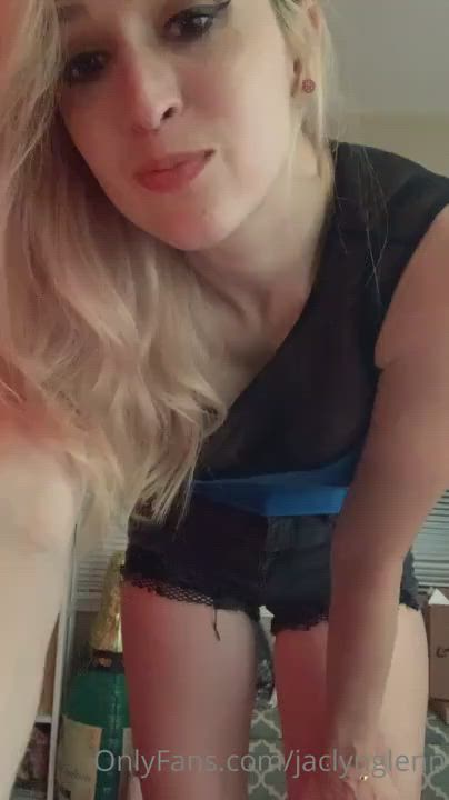 Blonde Lingerie Striptease clip