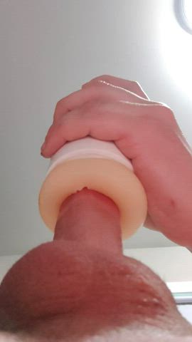 canadian close up cock male masturbation masturbating sex toy solo toy clip