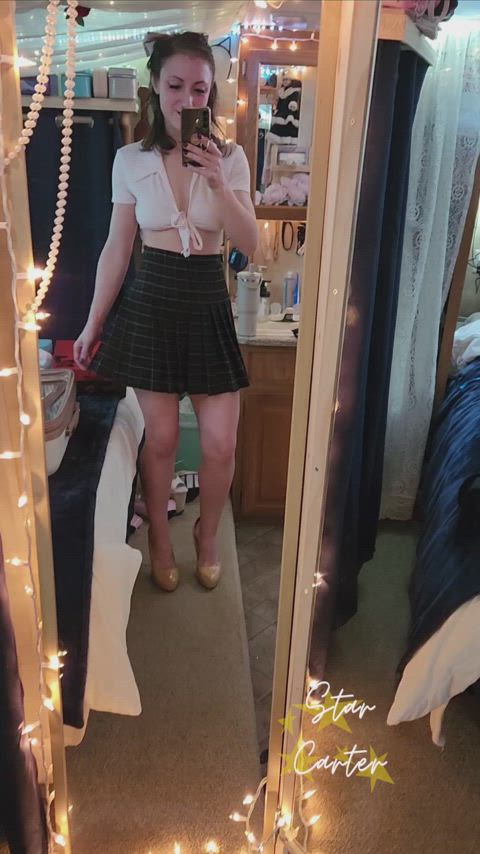 I love dressing up as a schoolgirl