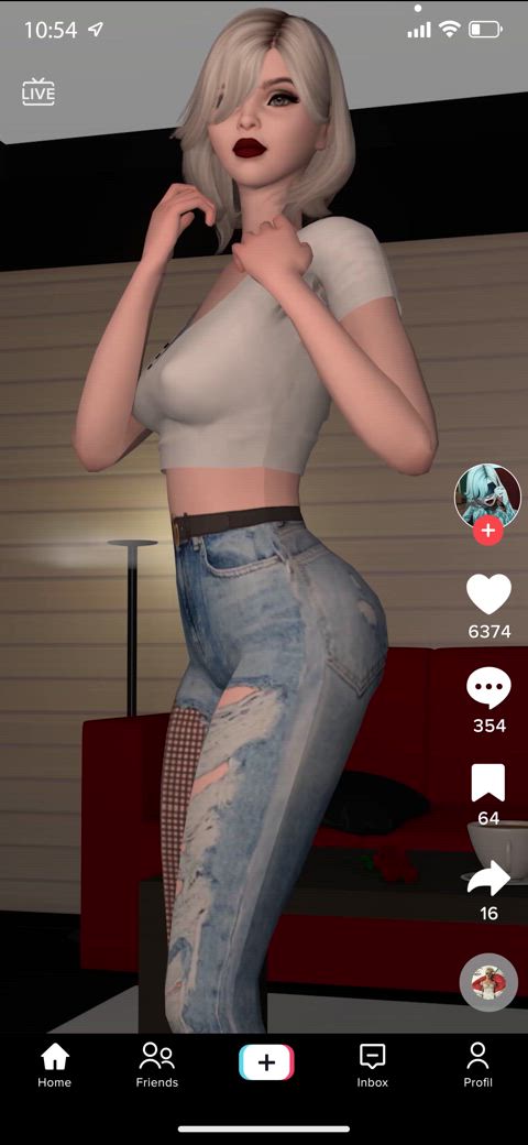 3d animation ass shaking dance dancing tease tiktok twerking clip