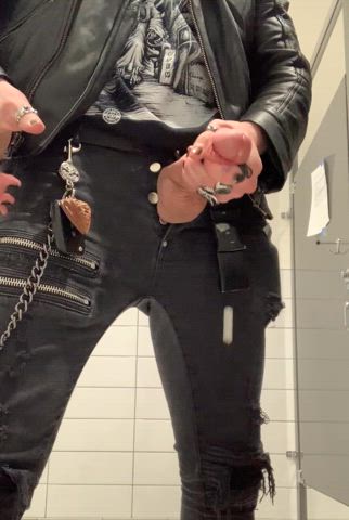 Open wide for Goth Daddy’s cum