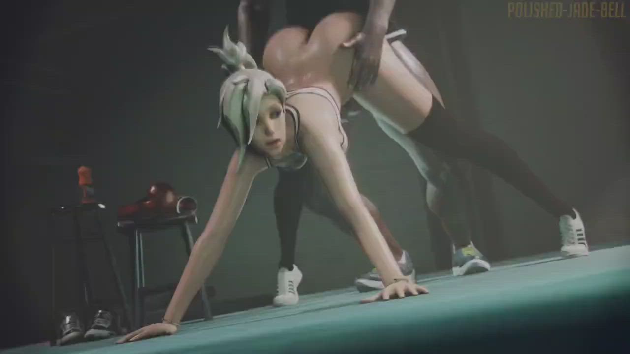 Mercy working out after hours (bell_nsfw)