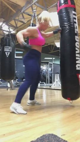 Blonde Fitness Gym Legs Muscular Girl Muscular Milf Punishment Thick Workout clip