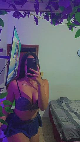 camgirl latina lingerie long hair sensual sex solo teen webcam clip