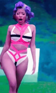 Big Ass Big Tits Bikini Celebrity Ebony Nicki Minaj clip