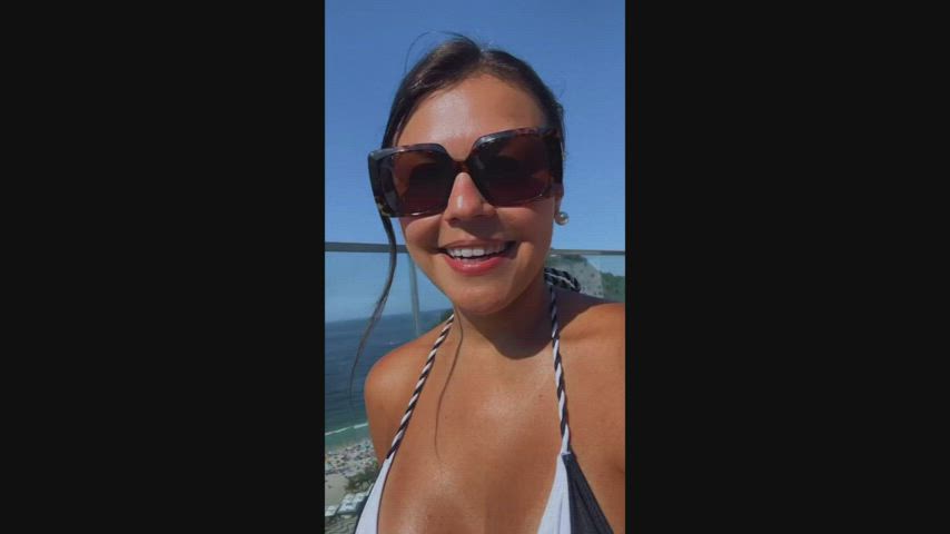 big tits bikini brazilian celebrity cleavage tanned clip