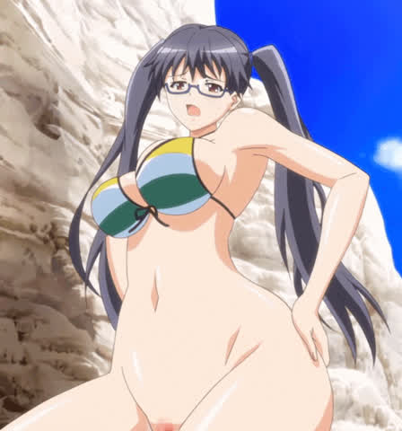 Animation Anime Beach Big Tits Hentai Riding clip