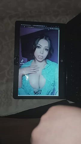 big tits cum cumshot facial latina tribute clip