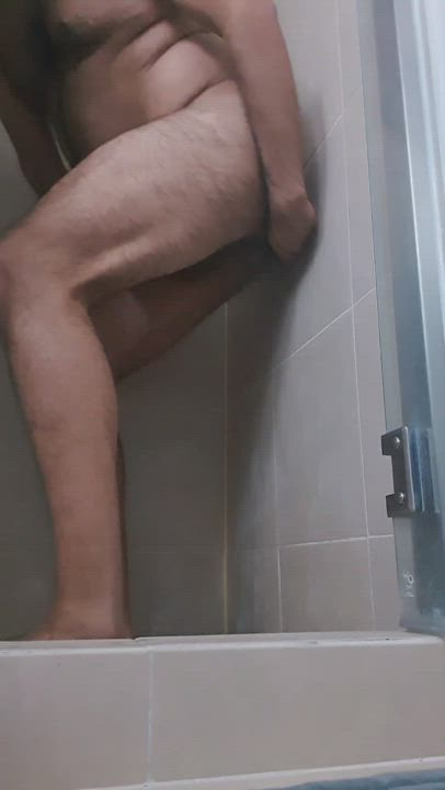 Enjoying the shower