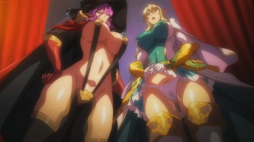 Anime Big Tits Creampie Elf Hentai MILF Pawg Riding Thick Porn GIF by queenjinx