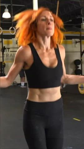 big tits bouncing tits cute huge tits milf natural tits redhead tits workout wrestling