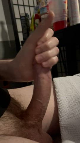 Average cock? Check! Massive cumshot? Also check! 🥵