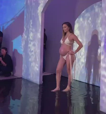 Pregnant Bikini Model