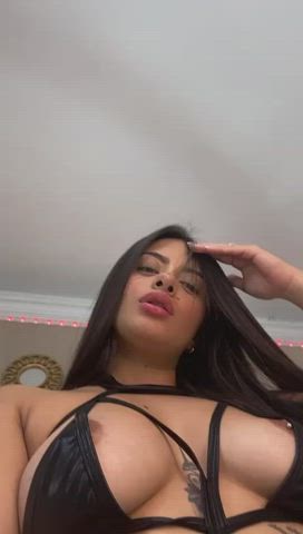 blowjob deepthroat doggystyle jerk off latina lesbian masturbating natural tits clip