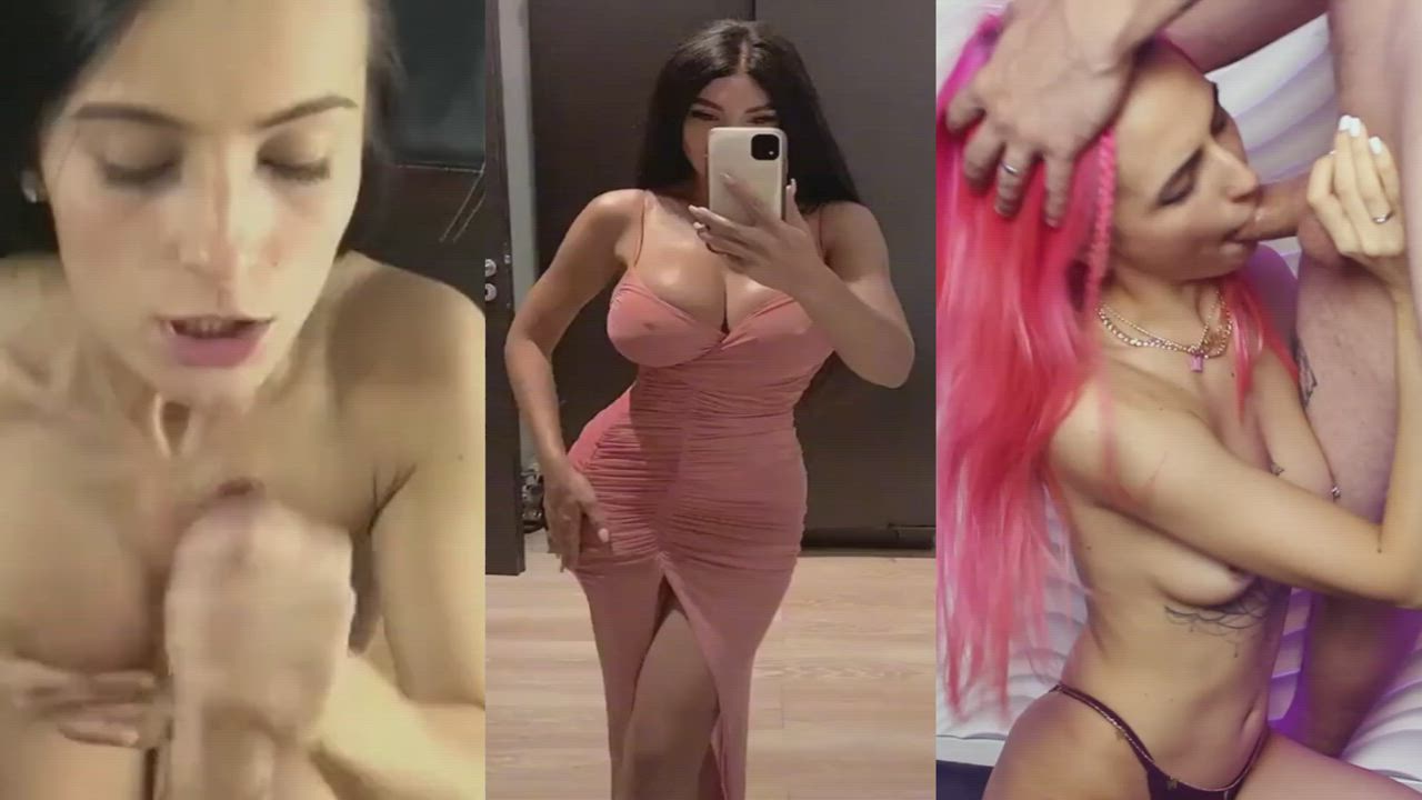 Asian Blowjob Compilation Cumshot Foreskin Split Screen Porn TikTok clip
