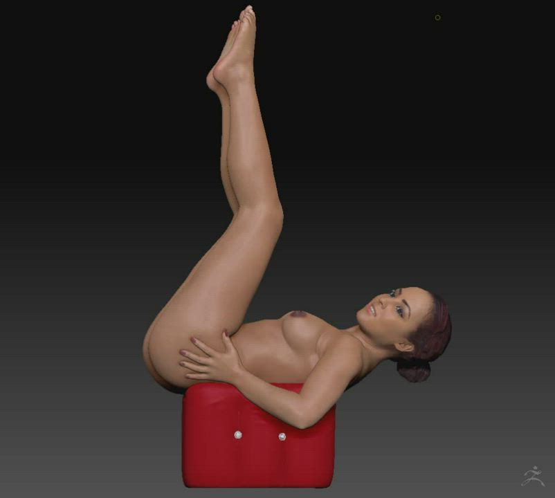 3D Animation Naked Nude Pussy Spread VR clip