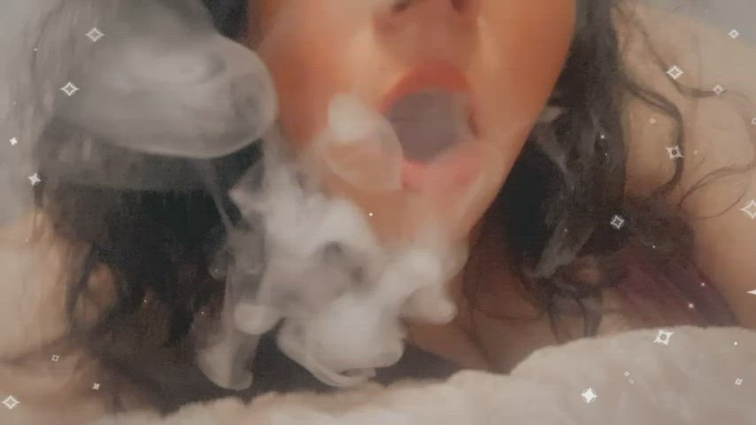 Babe Clothed Cute Party Smoking clip