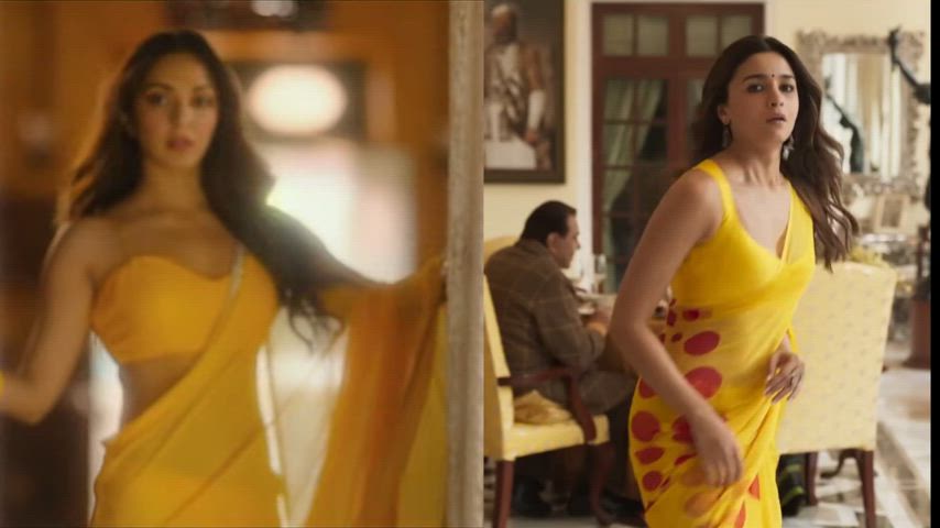 Who was Sexier in the yellow Saree? Alia Bhatt or Kiara Advani?