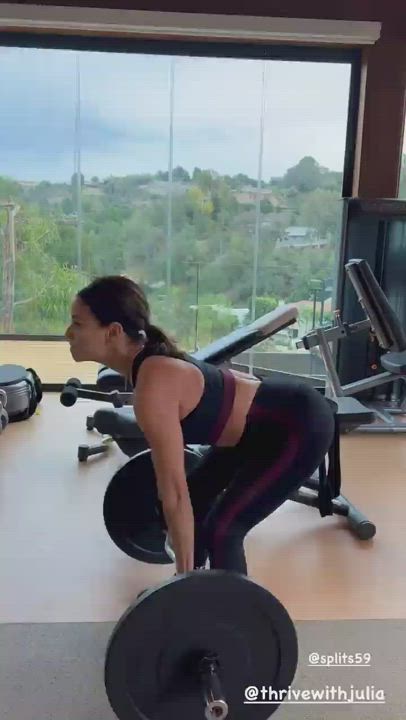 Eva Longoria Spandex Workout clip