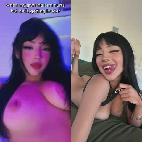 big tits huge tits natural tits nipples nude teen thick tiktok tits clip