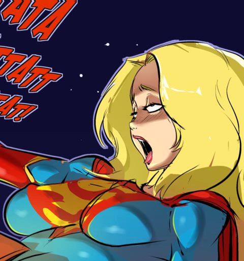 animation anime blonde hardcore hentai masturbating orgasm rule34 skirt superheroine