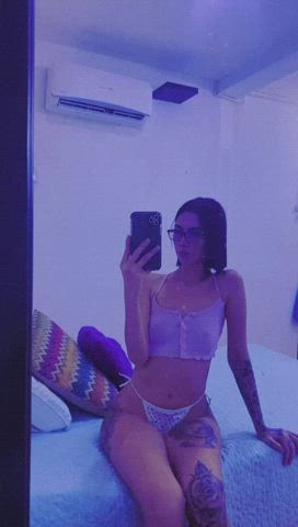 Latina Model Seduction Skinny Small Tits Tattoo Teen Teens Webcam clip