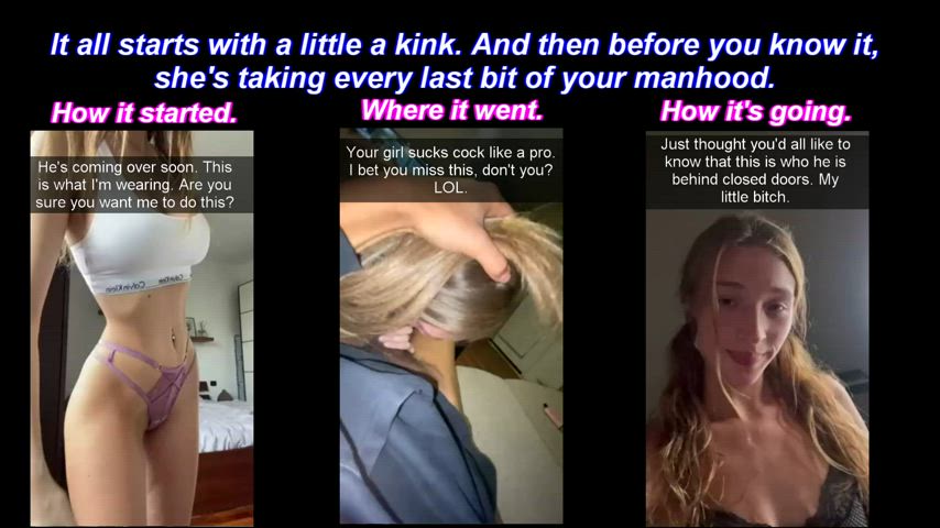 caption cuckold femdom humiliation clip