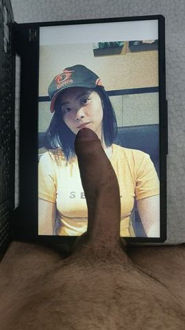 Love to cockslap some fit &amp; big tit Asian girl