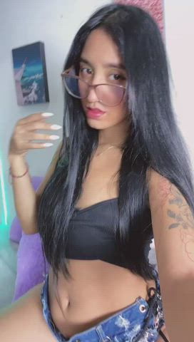 camgirl latina model sensual tattoo teen teens webcam clip