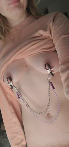 Belly Button and Nipple Clamps GIF by boobookittyfk42