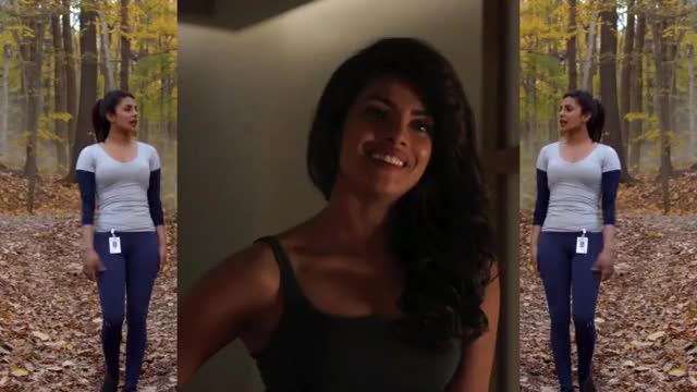 Priyanka Chopra - Quantico - S1E9 x S1E4 - split-screen, mini-loop edit of walking