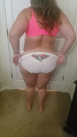 BBW Booty Hotwife MILF Mature Panties Panty Peel clip