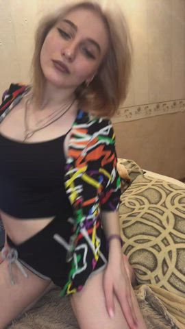 Blonde Dancing Striptease clip