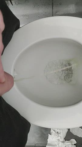 piss pissing toilet clip