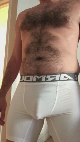 cock gym hairy selfie clip