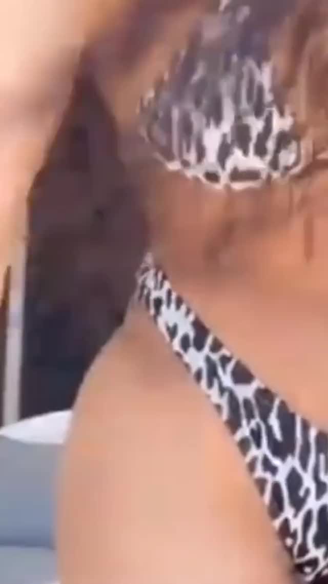 Sexy Girl in Cheetah thong dancing erotically