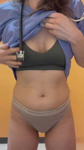 Belly Button Boobs Bouncing Tits Hospital Medical Medical Fetish Nurse OnlyFans Sweet