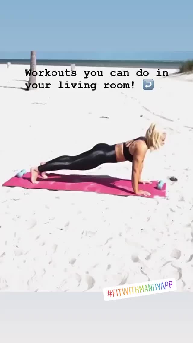 Mandy Rose Sexy Workout on Beach