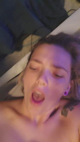 Loves taking cum all over her body!
