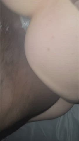 My hubby loved getting sloppy seconds after this bull fucked my pussy and ass for
