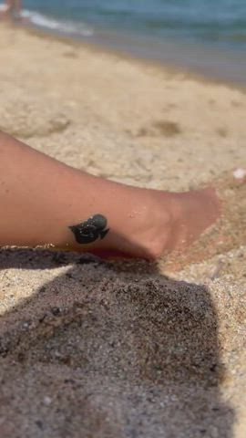 amateur beach hotwife interracial milf nudist outdoor tattoo clip