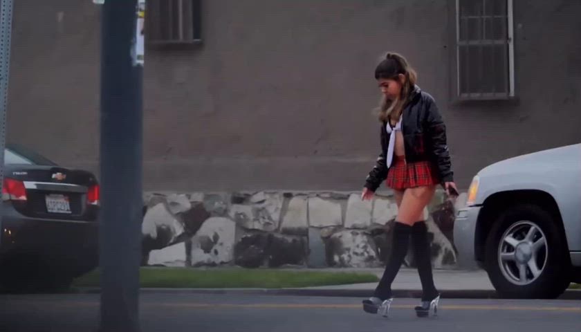 escort latina mexican prostitute schoolgirl skirt teen clip