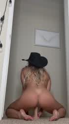 Dildo Reverse Cowgirl Riding clip