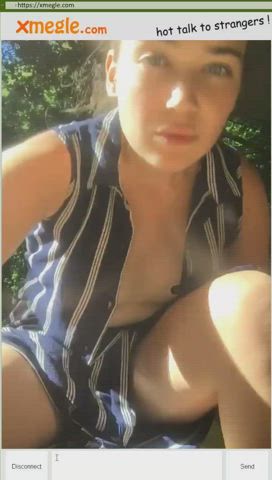 flashing masturbating outdoor public webcam clip