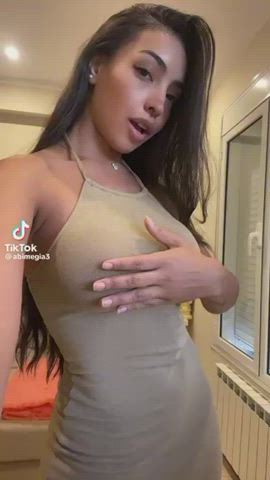 big nipples big tits see through clothing tiktok tits r/tiktits clip